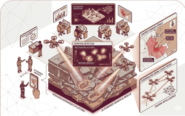 PervasiveAeroAgents: Post-Disaster Management