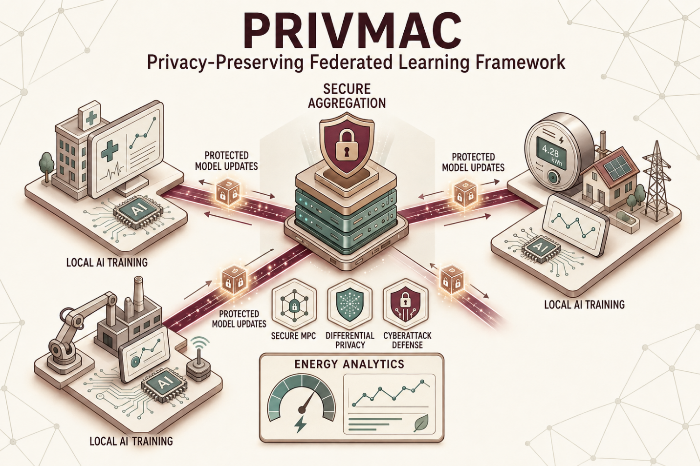 PRIVMAC- Privacy Preserving Federated Learning Framework